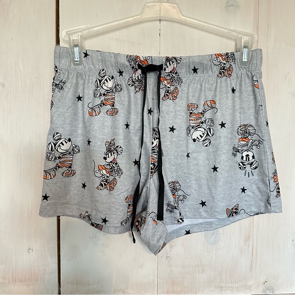 Disney Mickey Mouse‎ Minnie Halloween Pajama Set Short & Tee Women’s Size Small - Picture 6 of 9